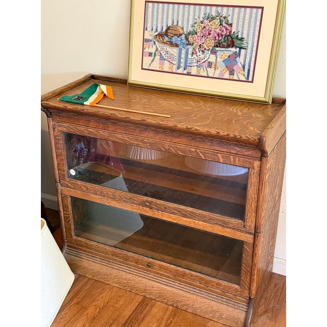 Two Stack Barrister Bookcase by Gunn Furniture Co. Of Grand Rapids. For Sale - Image 10 of 12