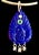 Lapis Peacock Pendant With Emeralds, Diamonds & 14k Gold For Sale In New York - Image 6 of 13