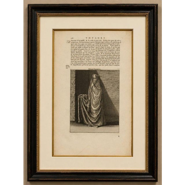 Persian Woman in Veil, Cornelis de Bruyn Travel Engraving, 1704 : Original antique engraving titled “Femme Persienne,”...