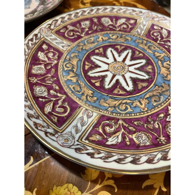 Mid-Century Modern 1970s Chinoiserie Asian Style Plates - a Pair For Sale - Image 3 of 6