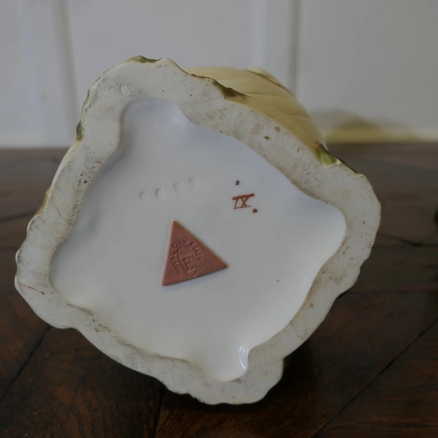 A pair of large royal dux bohemia art nouveau 19th century porcelain vases a superb pair of large enamelled porcelain...