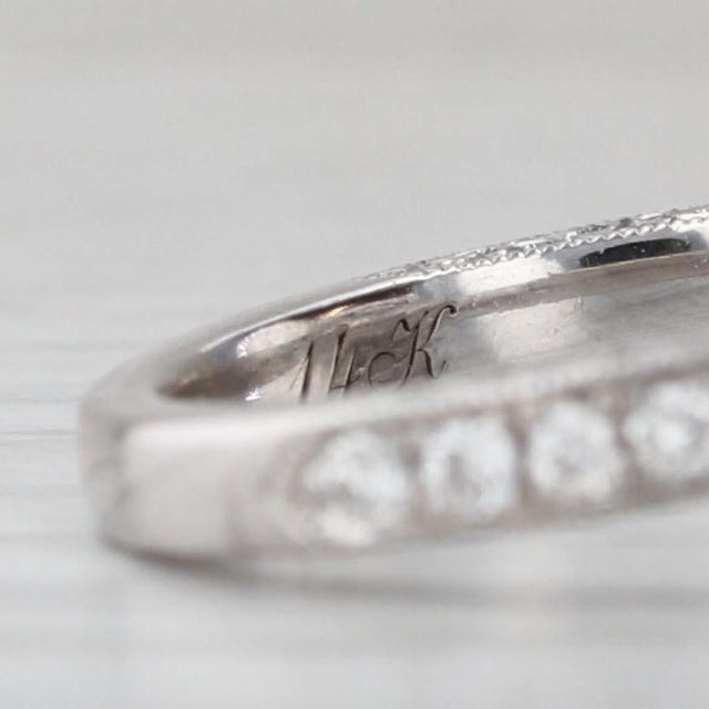 Silver Neil Lane 1.16ctw Diamond Halo Engagement Ring Wedding Band Bridal 14k Gold, Size 4.75 For Sale - Image 8 of 10