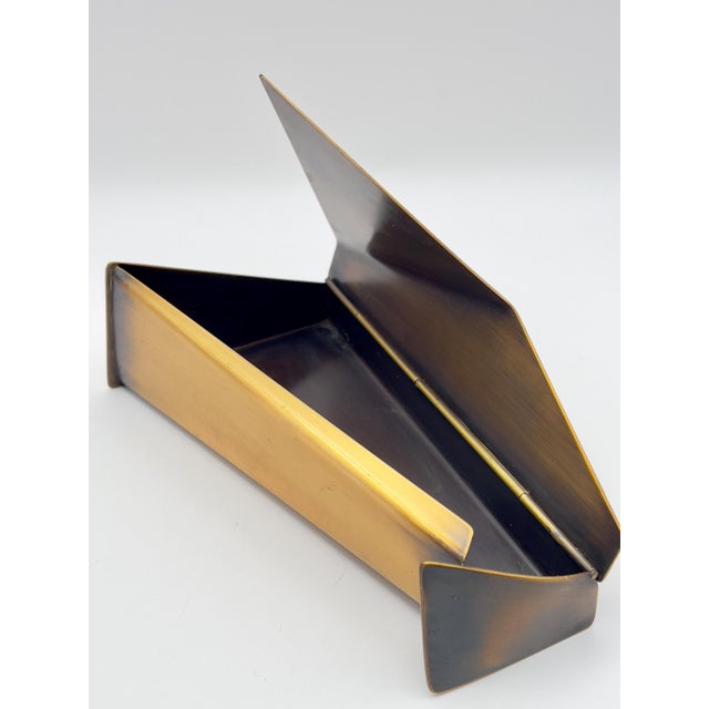Contemporary 1980s Sculptural Bronze Box by Ron Hinton For Sale - Image 3 of 6