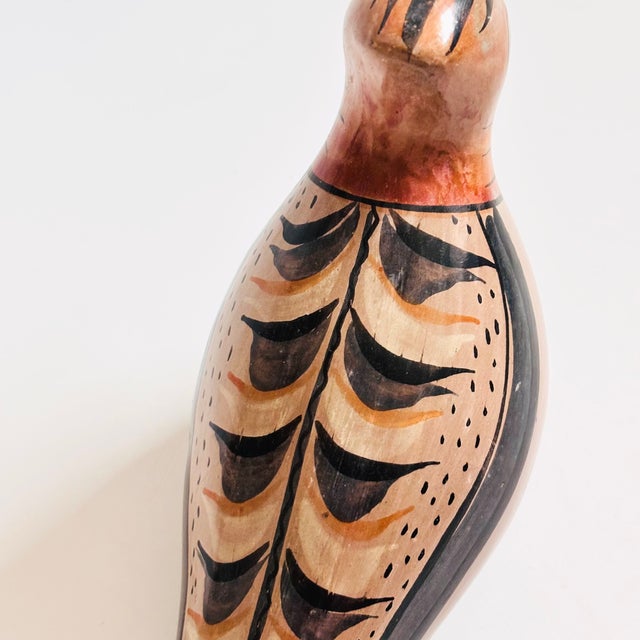 Brown Tonala Pottery Bird For Sale - Image 8 of 10