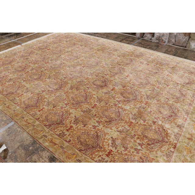 Connoting Spanish sensibilities, this 10×14 all silk drawing from Rug & Kilim’s European collection features a lavish...