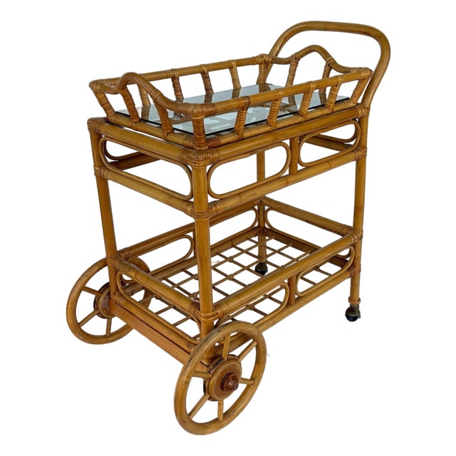 Bamboo Bar Cart For Sale
