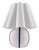 Kinki Accent Table Lamp Blue For Sale