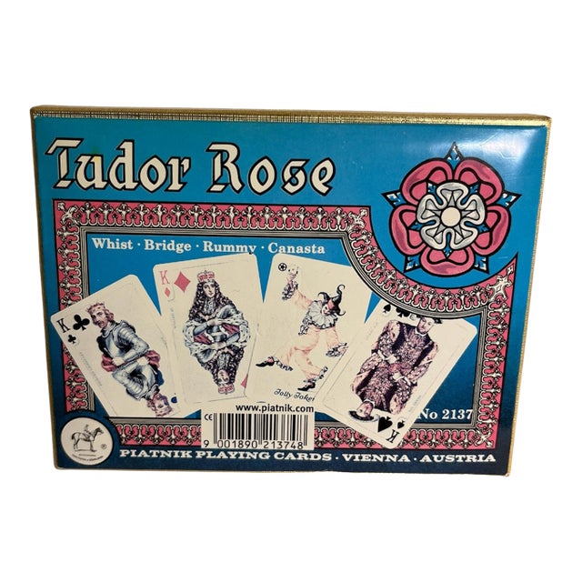 Vintage Piatnik Tudor Rose Playing Cards For Sale