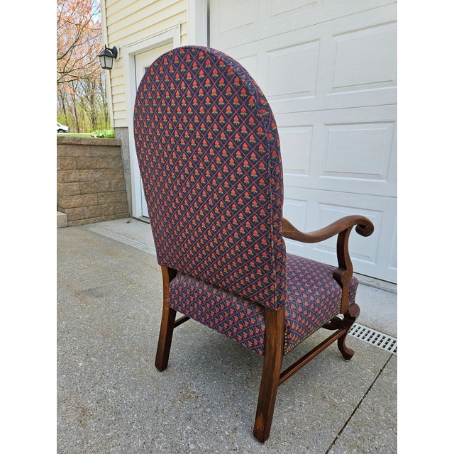 Antique Victorian Style Upholstered Arm Chair For Sale - Image 6 of 11