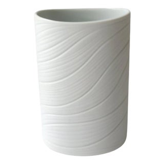 German White Matte Porcelain Vase by Rosenthal Studio Line For Sale