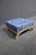 Late 20th Century Louis XV Style Painted Ottoman With Blue Paisley Upholstery For Sale - Image 5 of 8