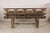 Antique Chinese Rustic Wood Bench with Carved Openwork Back For Sale - Image 4 of 14