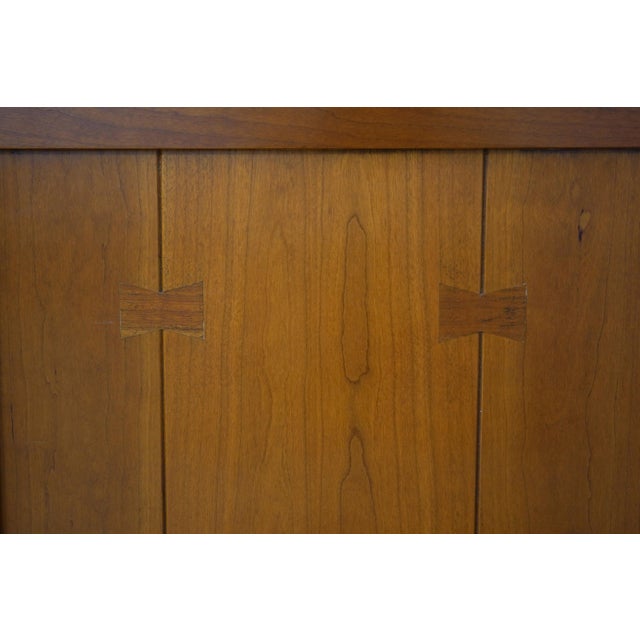 Stickley Cherry Mission Style China Cabinet For Sale - Image 12 of 18