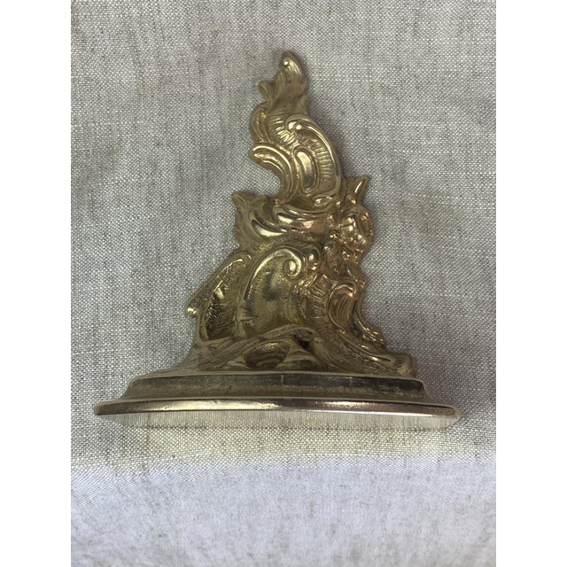 Small Rococo-Style Bronze Wall Console, 1950s For Sale - Image 10 of 14