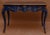 Blue With Gold Louis XV Antique Style Desk with Chair - 2 Pieces For Sale - Image 9 of 9