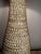 Mid 20th Century Large Handmade Bitossi-Style Green Ceramic Lamp With Etching & Brass Base For Sale In Los Angeles - Image 6 of 12