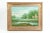 Wood Large "Green Meadow" Giltwood Framed Oil / Canvas Painting For Sale - Image 7 of 7