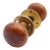 Antique Wooden Brass Bardsley Passage Door Knob Set For Sale