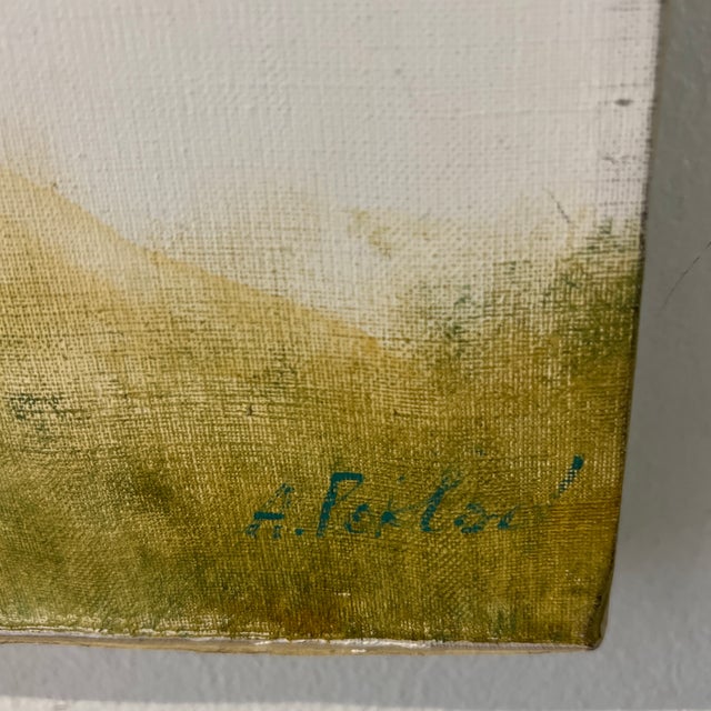 Textile European School Oil on Canvas Signed by A.Poklad Titled Morning Made in 2002 For Sale - Image 7 of 12