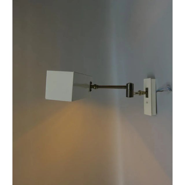 Metal Beige Kubus Wall Lights by Max Bietenholz for Bünte & Remmler, 1960s, Set of 2 For Sale - Image 7 of 18