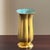 Mid-20th Century Pickard China Gold Encrusted Floral Vase W/ Turquoise Interior For Sale - Image 9 of 13