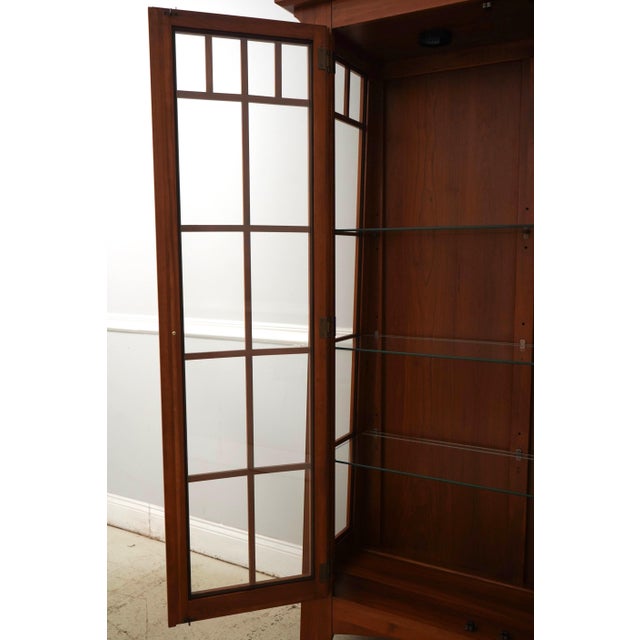 Ethan Allen Ethan Allen American Impressions Cherry Display Cabinet For Sale - Image 4 of 15