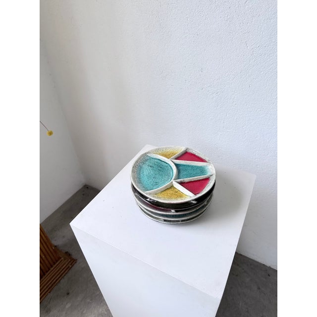 Fondue Plates by Hugo Kohler, 1970s, Set of 5 For Sale - Image 10 of 18