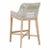 Taupe Tapestry Barstool Taupe Rope by Loomlan For Sale - Image 8 of 8