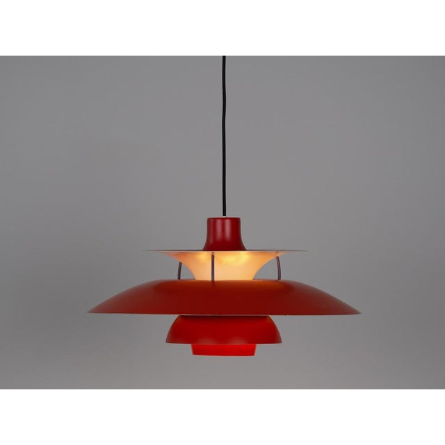 Louis Poulsen Vintage Danish PH 5 Lamp by Poul Henningsen for Louis Poulsen, 1970s For Sale - Image 4 of 17
