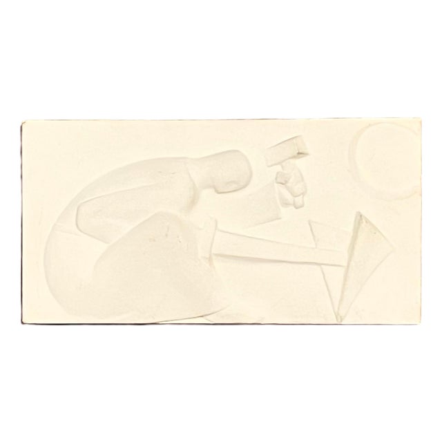 Early 20th Century George Aarons, Plaster Sculpture Relief Art Deco Plaque WPA Artist Peace Swords to Ploughshares For Sale