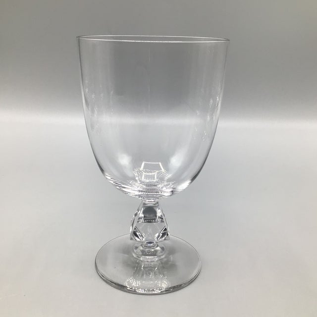 Aquarius Clear by Bryce Goblets With Heavy Crystal Stem - Set of 8 For Sale In Sacramento - Image 6 of 12