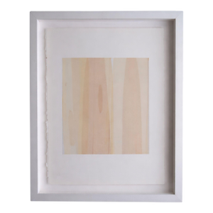 Original Custom Framed Abstract Minimalist Painting in Organic Soft Neutral Tones by Casey R Klein