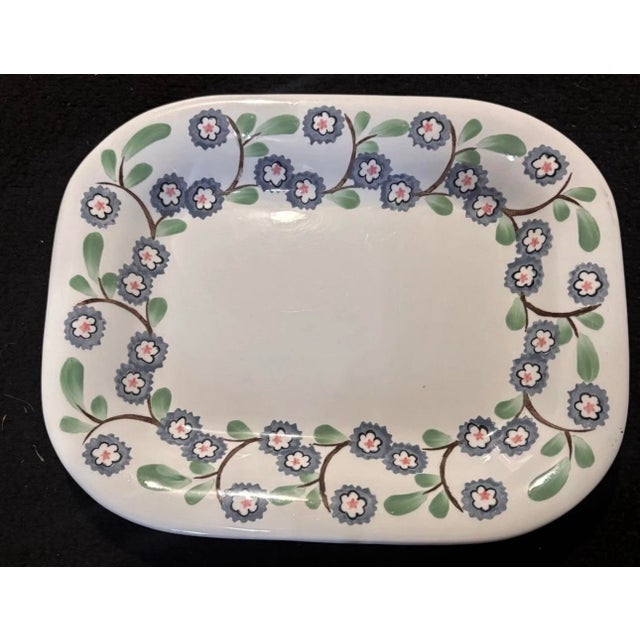 1930s Richard Ginori Mondovì Serving Dish Tray Plate Floral Pattern, Italy For Sale In Philadelphia - Image 6 of 6