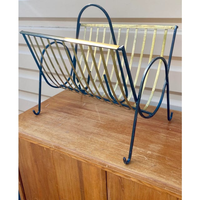 Arthur Umanoff Midcentury Modern Magazine Rack (After Tony Paul) (After Arthur Umanoff) For Sale - Image 4 of 8