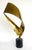 Vintage 1980's Curtis Jere Brass Ribbon Sculpture on a Marble Base . Substantial construction, not signed.