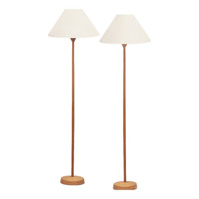 Floor Lamps by Uno & Östen Kristiansson for Luxus, 1970s, Set of 2 For Sale
