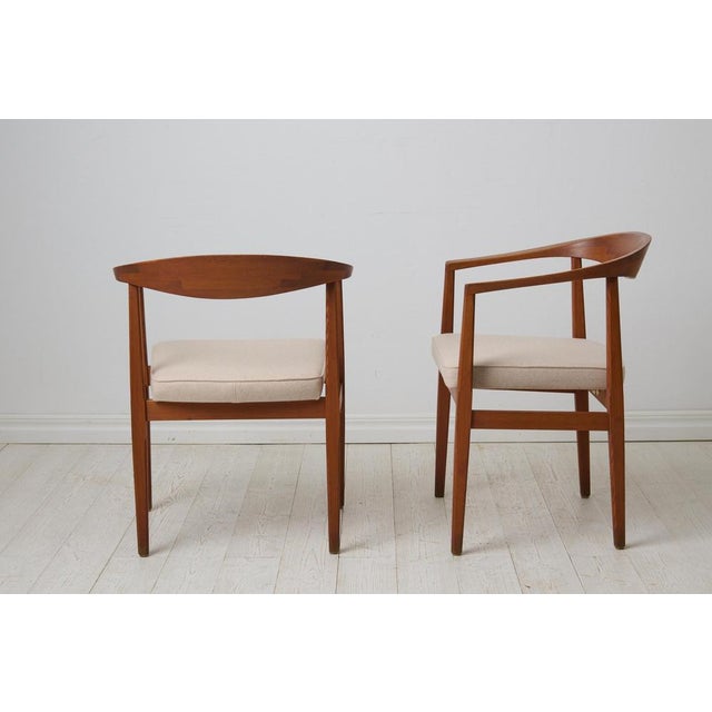 Scandinavian Modern S-96 Dining Armchairs attributed to Eyjolfur Augustsson, 1960s, Set of 4 For Sale - Image 9 of 14