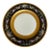 Set of 12 Pristine Hutschenreuther Black Knight Porcelain Dinner Plates – Gold Encrusted Pheasant & Fruit Motif, Mid-20th Century, Decorated in Usa For Sale