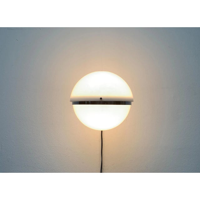 Mid-Century Modern Mid-Century Italian Space Age Ball Wall Sconce from Guzzini For Sale - Image 3 of 18
