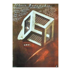 1986 Polish Movie Poster, Jezioro Bodeńskie (Janusz Zaorski, Dir.) - Pagowski
