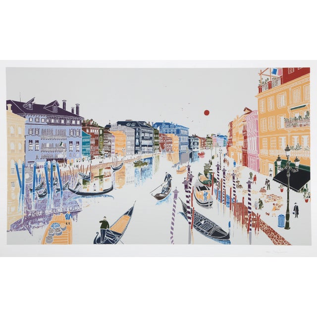 Venice by Mori Shizume, Japanese (1928–2014) Date: 1979 Screenprint, signed and numbered in pencil Edition of 200 Size:...