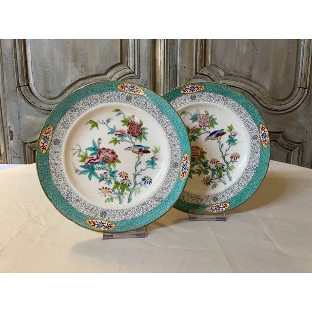 Vintage Decorative Plates by Minton & Boyle, 1836, Set of 2 For Sale - Image 9 of 9
