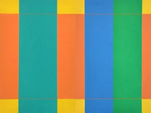 "Phoenix-Aeon" Contemporary Minimalist Geometric Oil Diptych Painting by Shyun Song - a Pair