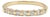 Vintage 14k Yellow Gold Diamond Half-Eternity Band – Size 8.5 For Sale
