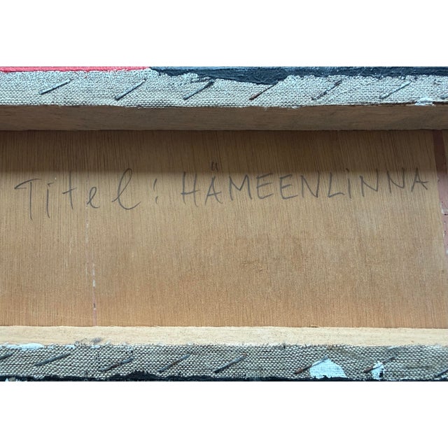 Rare, Jo Niemeyer (1946-), Concrete Modern Abstract Painting on Canvas, Signed, Dated For Sale In Memphis - Image 6 of 8
