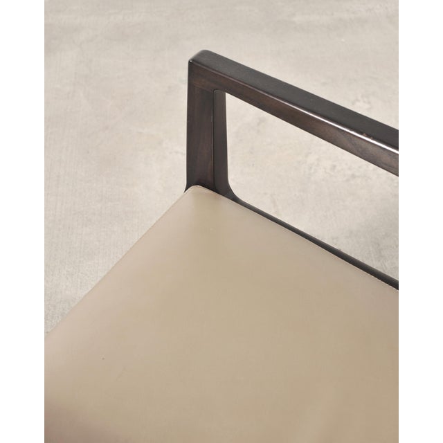 Set of Six Holly Hunt "Stiletto" Walnut Leather Dining Chairs For Sale - Image 18 of 18