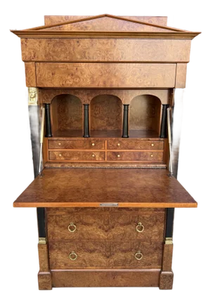 Biedermeier Style Secretary Desk by Baker Furniture