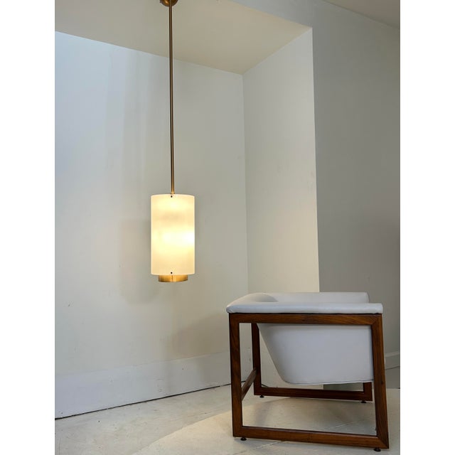 1960s Acrylic Shade Pendants Adjustable Drop For Sale - Image 10 of 11