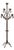 1920s–1940s Belgian Iron Candelabra For Sale