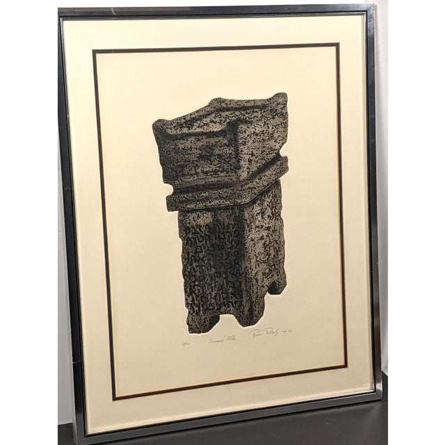 Rina Rotholz "Incense Altar" Signed Original Tuilegraph, 1966 | Limited Edition 8/20 | Artist Who Discovered the Tuilegraphy Process For Sale - Image 11 of 18